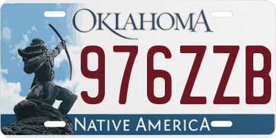 OK license plate 976ZZB