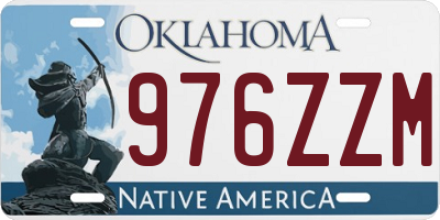 OK license plate 976ZZM
