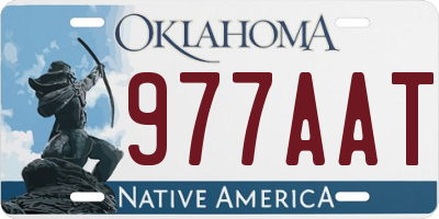 OK license plate 977AAT