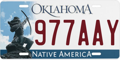 OK license plate 977AAY