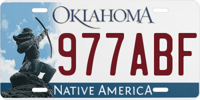 OK license plate 977ABF