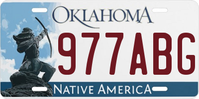 OK license plate 977ABG