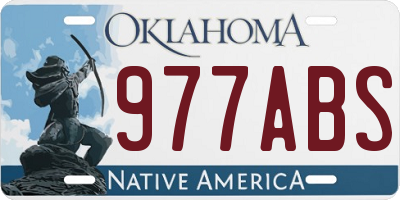 OK license plate 977ABS