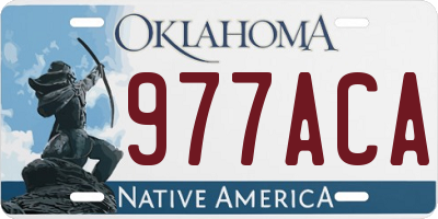 OK license plate 977ACA