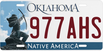 OK license plate 977AHS