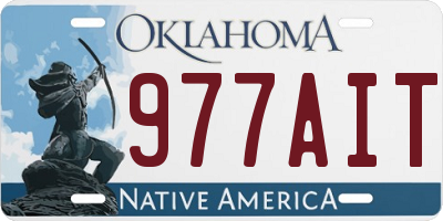OK license plate 977AIT