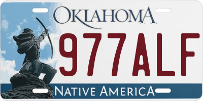 OK license plate 977ALF