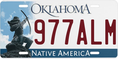 OK license plate 977ALM