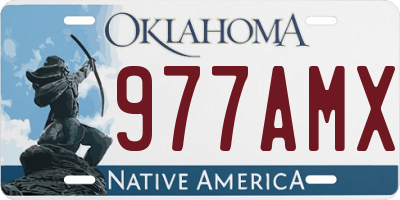 OK license plate 977AMX