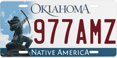 OK license plate 977AMZ