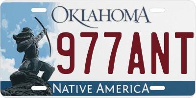 OK license plate 977ANT