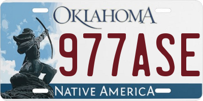 OK license plate 977ASE
