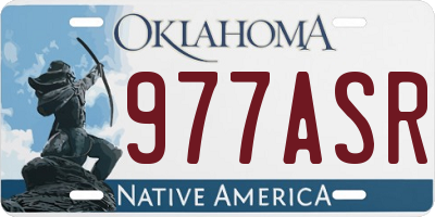 OK license plate 977ASR