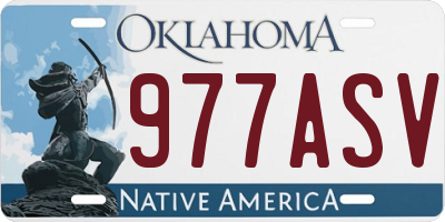OK license plate 977ASV