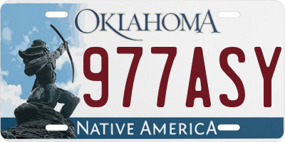 OK license plate 977ASY