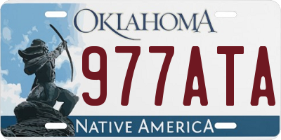 OK license plate 977ATA