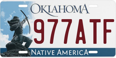 OK license plate 977ATF