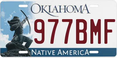 OK license plate 977BMF