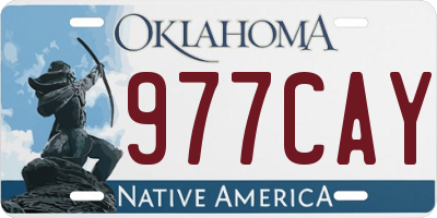 OK license plate 977CAY