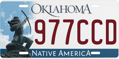 OK license plate 977CCD