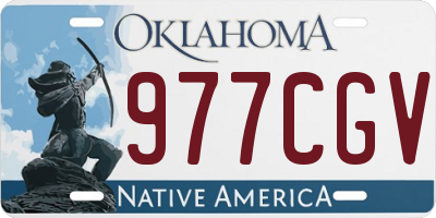 OK license plate 977CGV
