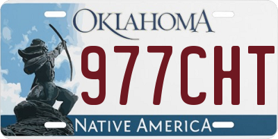 OK license plate 977CHT