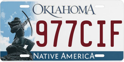 OK license plate 977CIF