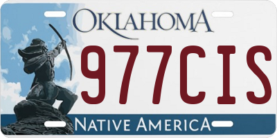 OK license plate 977CIS