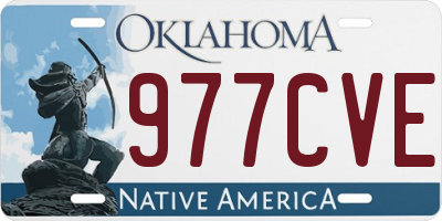 OK license plate 977CVE