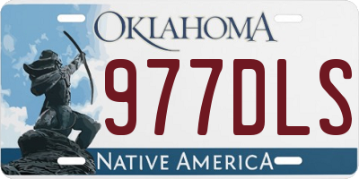 OK license plate 977DLS