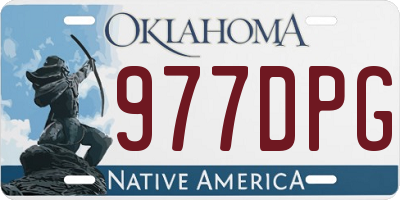 OK license plate 977DPG