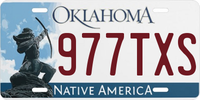 OK license plate 977TXS