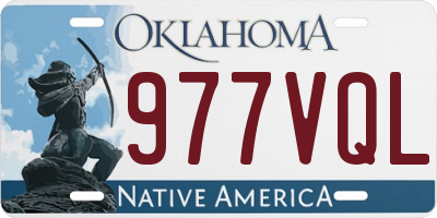 OK license plate 977VQL
