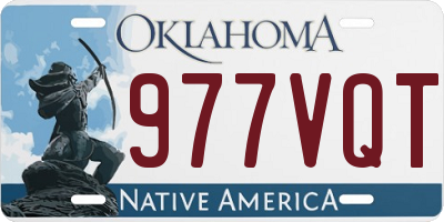 OK license plate 977VQT