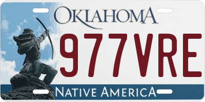 OK license plate 977VRE