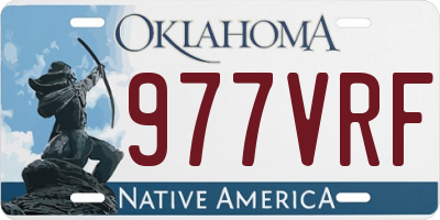 OK license plate 977VRF