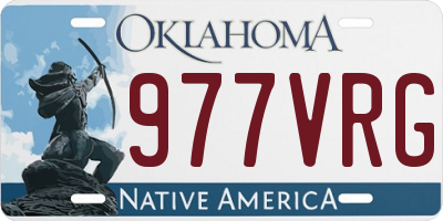 OK license plate 977VRG