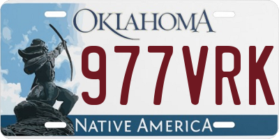 OK license plate 977VRK