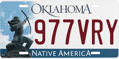 OK license plate 977VRY