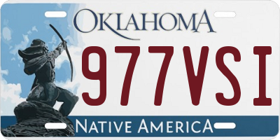 OK license plate 977VSI