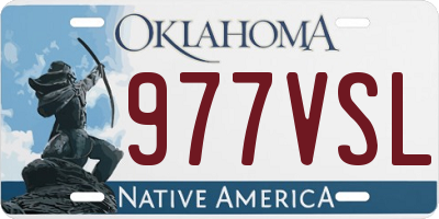 OK license plate 977VSL