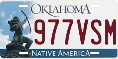 OK license plate 977VSM