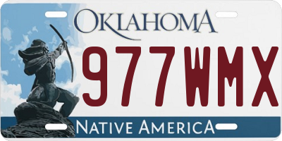 OK license plate 977WMX