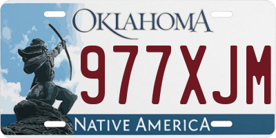OK license plate 977XJM