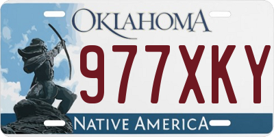 OK license plate 977XKY
