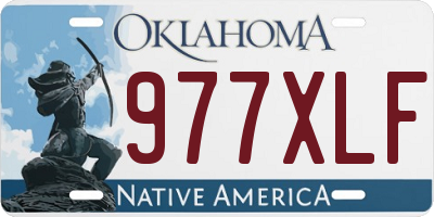 OK license plate 977XLF