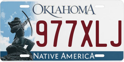 OK license plate 977XLJ