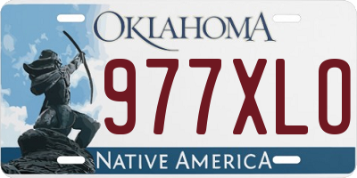 OK license plate 977XLO