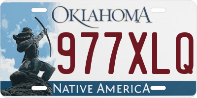 OK license plate 977XLQ