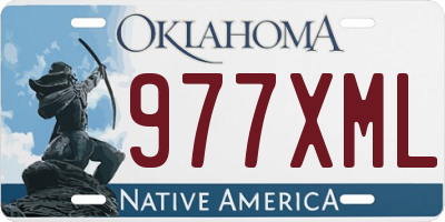 OK license plate 977XML